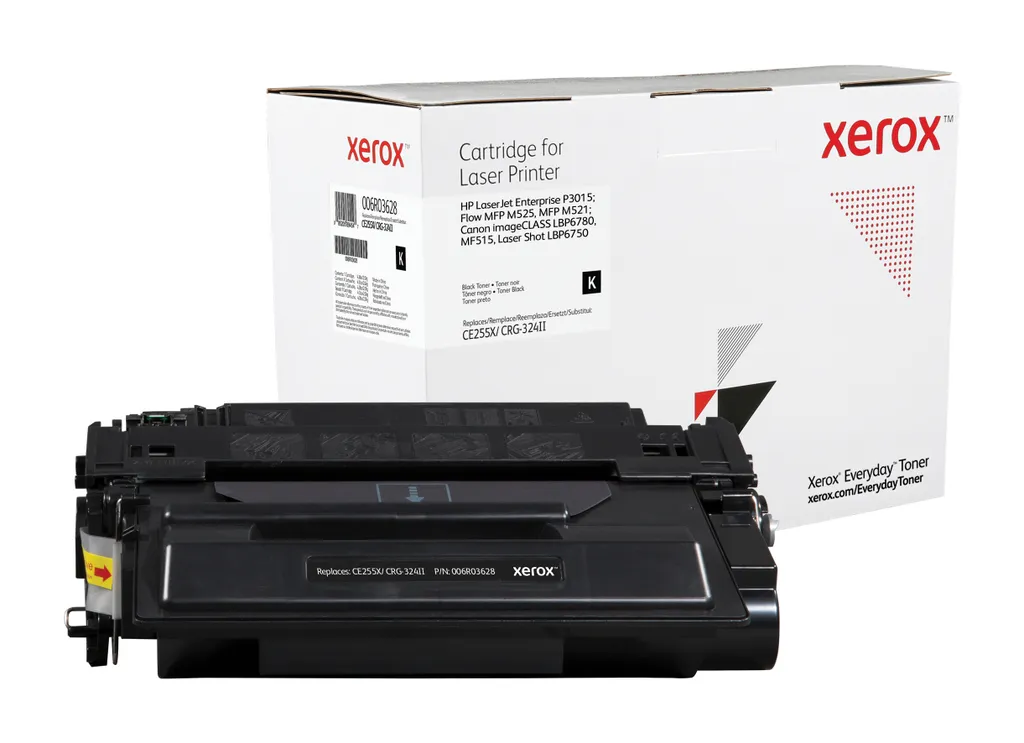 Xerox Everyday-Toner in Schwarz mit Hohe Ergiebigkeit - -Entsprechung für HP CE255X/ CRG-324II - 125 Xerox